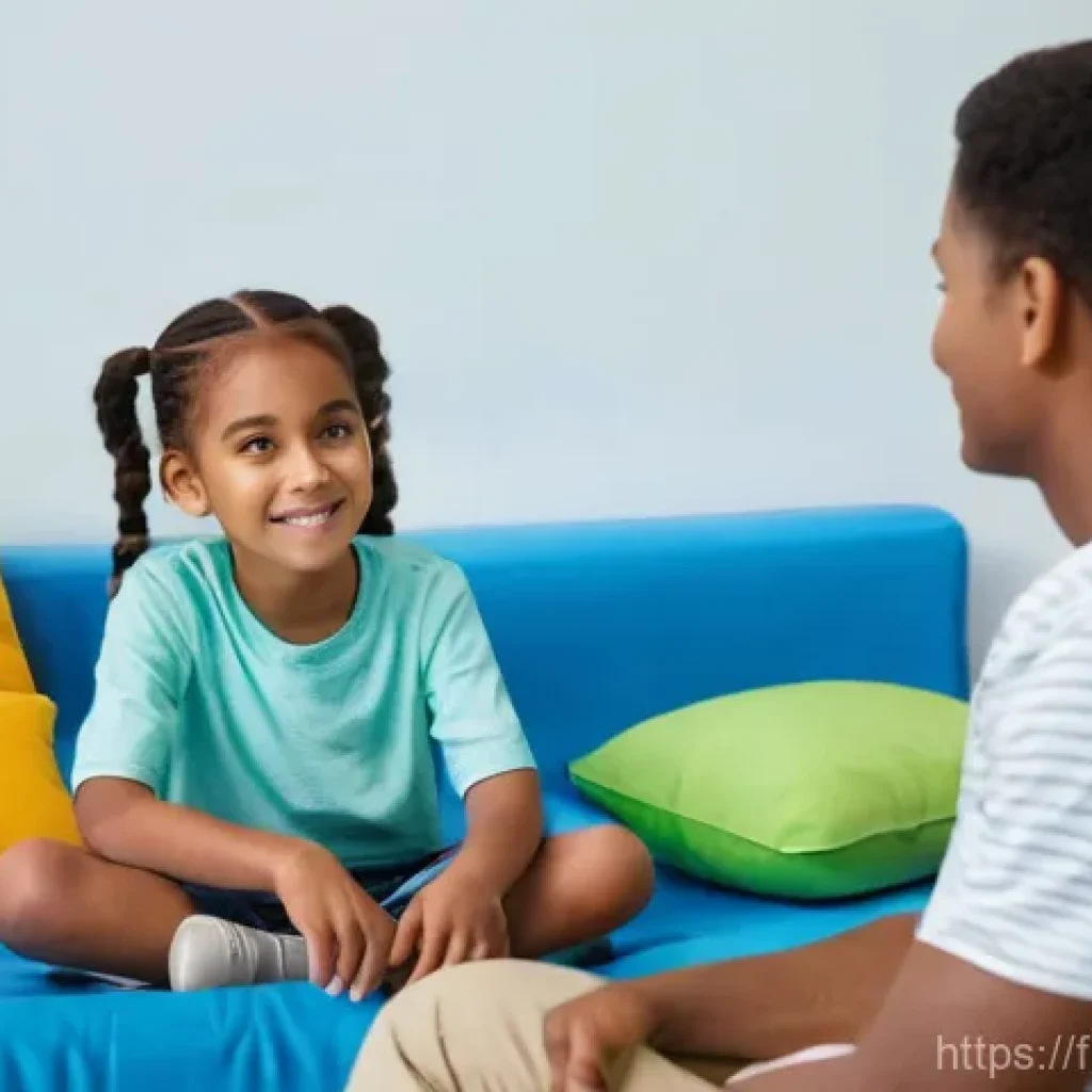 아동상담사 자격 시험 합격 전략 - **Prompt 1: Active Listening and Empathy in Child Counseling**
    "A serene and brightly lit image ...