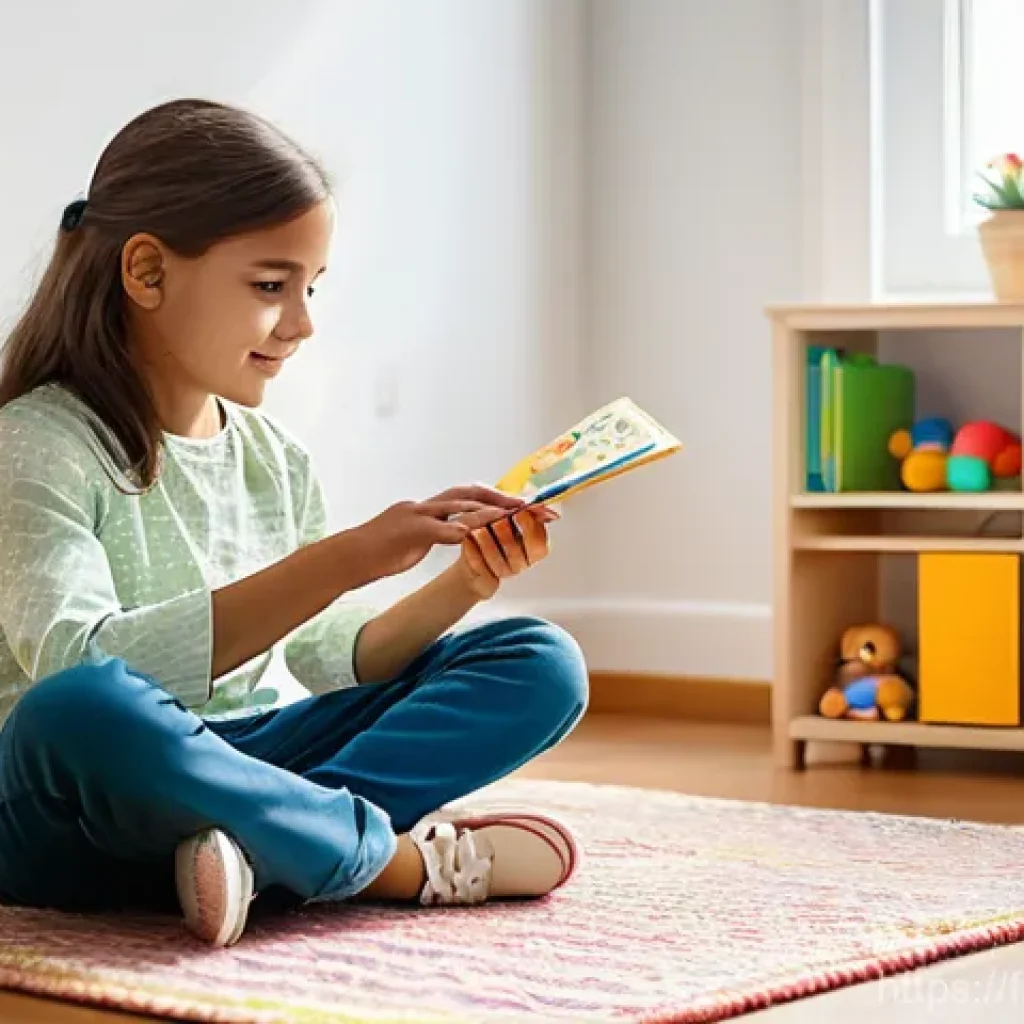 아동상담사 실무 훈련 - **Prompt 1: A warm and inviting play therapy session.**
"A bright, naturally lit therapy room wi...
