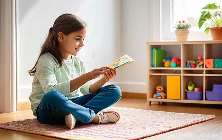 아동상담사 실무 훈련 - **Prompt 1: A warm and inviting play therapy session.**
"A bright, naturally lit therapy room wi...